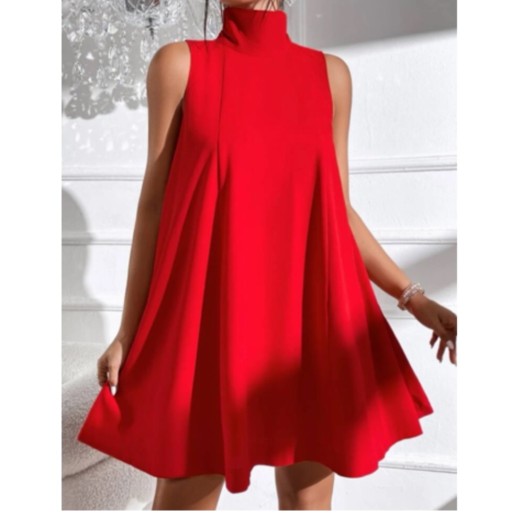 Luxe white tie back mini dress - Picture 8 of 16